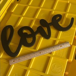 Love Script Wall Decor - Black